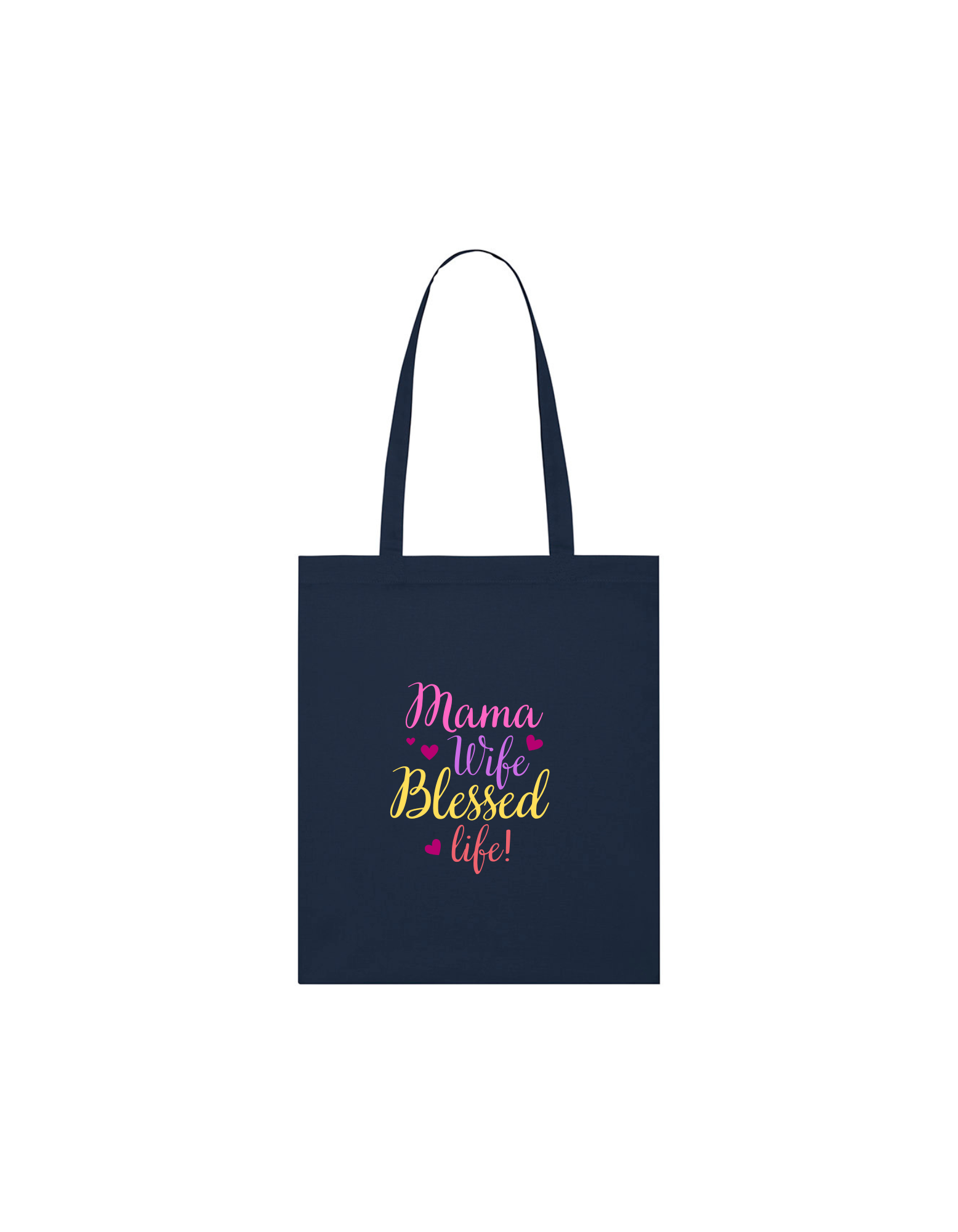 Royal blue tote bag