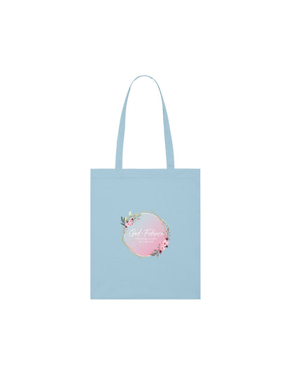 Light blue tote bag